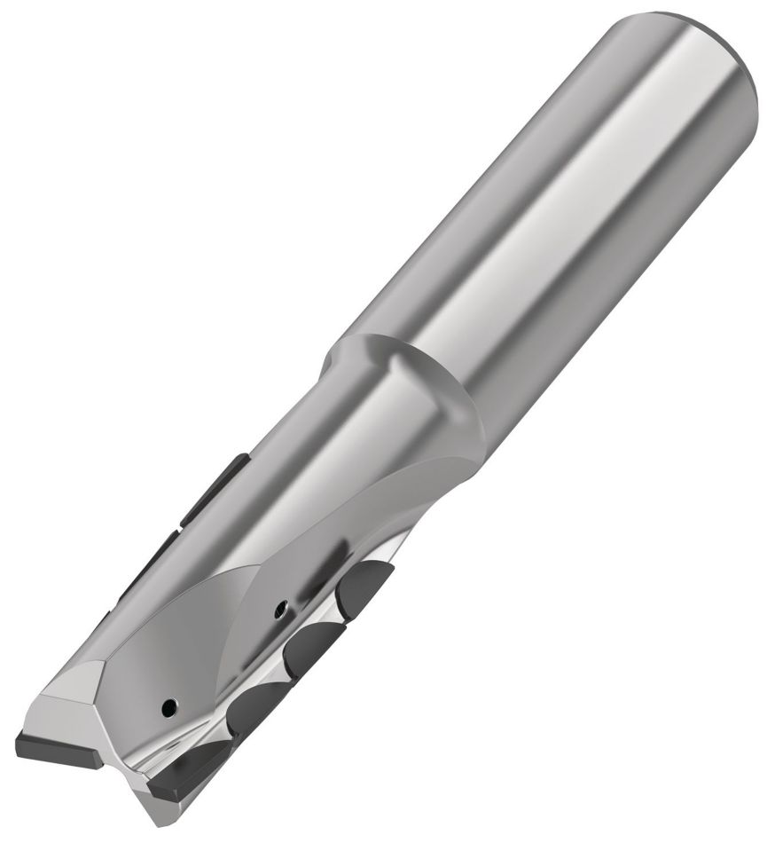 KenCut™ AQ • ALCR • 倒圆 • 2 个排屑槽 • 2 x D • 内部冷却液 • 直柄 • 公制