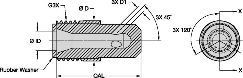 Excellent for getting inside tight places like bridge lattice, behind flanges or inside pipe