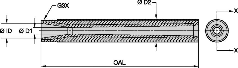 Increased abrasive particle velocity, resulting in improved production rates and efficiencies