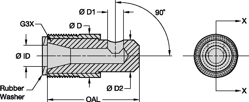 R290 Series Blast Nozzles • Angle Nozzles • ROCTEC