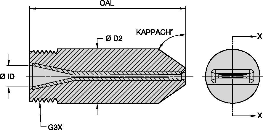 FAN-AP Series Blast Nozzles • Special Venturi • Tungsten Carbide • Fan