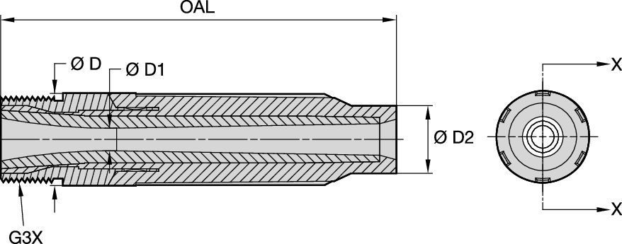 SN159-P Series Blast Nozzles • Conventional Long Venturi • BP200 SiAlON • Wide Entry