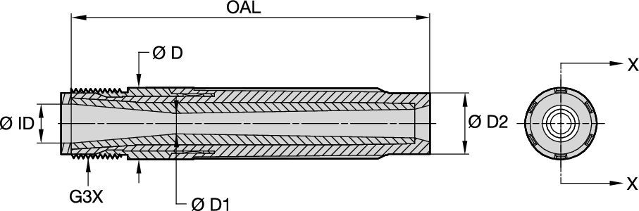 SLVE-P Series Blast Nozzles • Conventional Long Venturi • Silicon Carbide