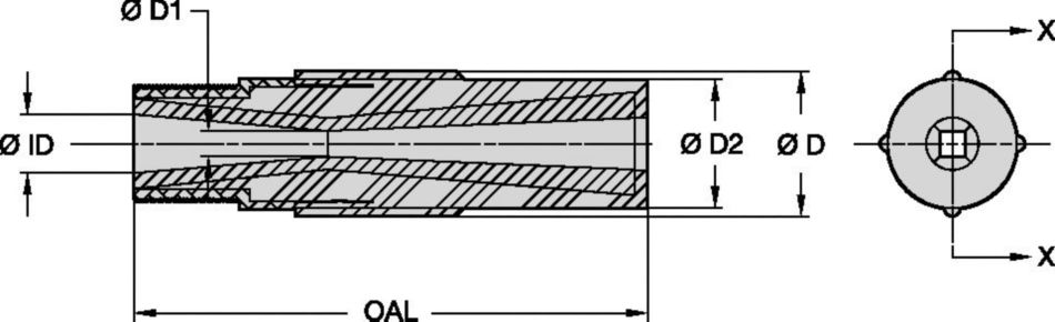 Production rate is faster than the conventional long venturi high production nozzle