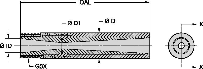 Increased production over a standard venturi by eliminating restriction and turbulence upstream