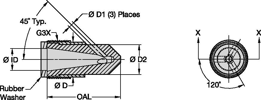 Excellent for getting inside tight places like bridge lattice, behind flanges or inside pipe