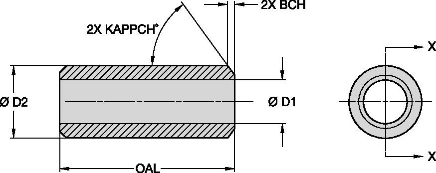 TL107 Series Blast Nozzles • Straight Bore • Tungsten Carbide