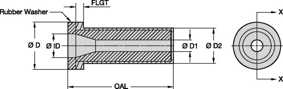 J Series Blast Nozzles • Straight Bore • Boron Carbide