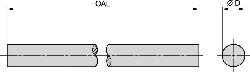 Solid Rods • As Sintered • Metric