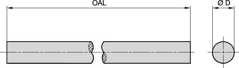 Solid Rods • As Sintered • Metric