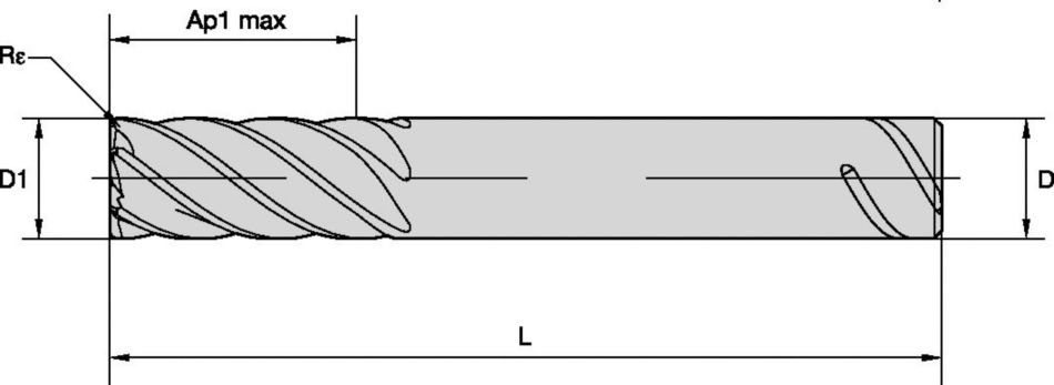 Solid Carbide End Milling HARVI™ III Solid Carbide End Mill for High Feed Roughing and Finishing with Maximum Metal Removal Rates