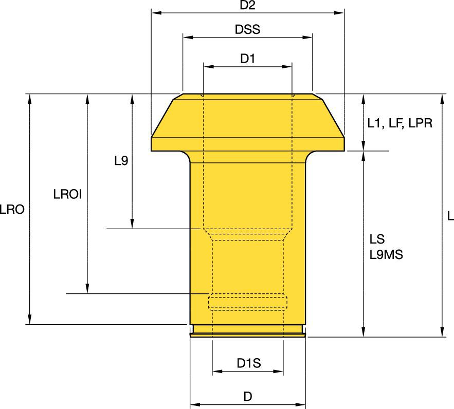 Steel Sleeve 43mm Underground Mining - 2507376 - Kennametal