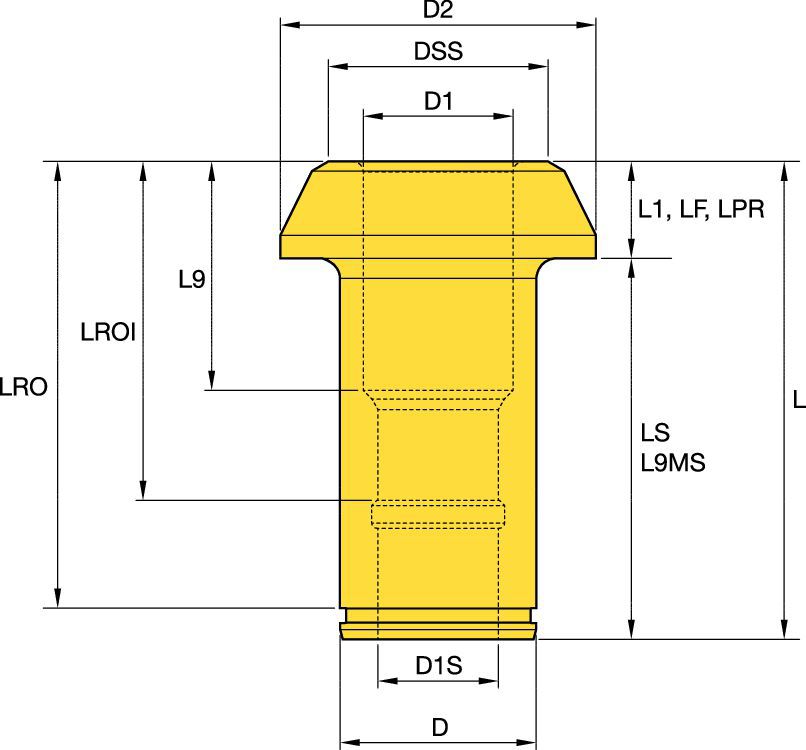 Steel Bushing 43mm Underground Mining - 2271626 - Kennametal