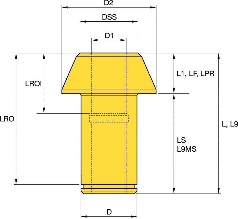 Steel Sleeve 30mm Underground Mining - 5126886 - Kennametal