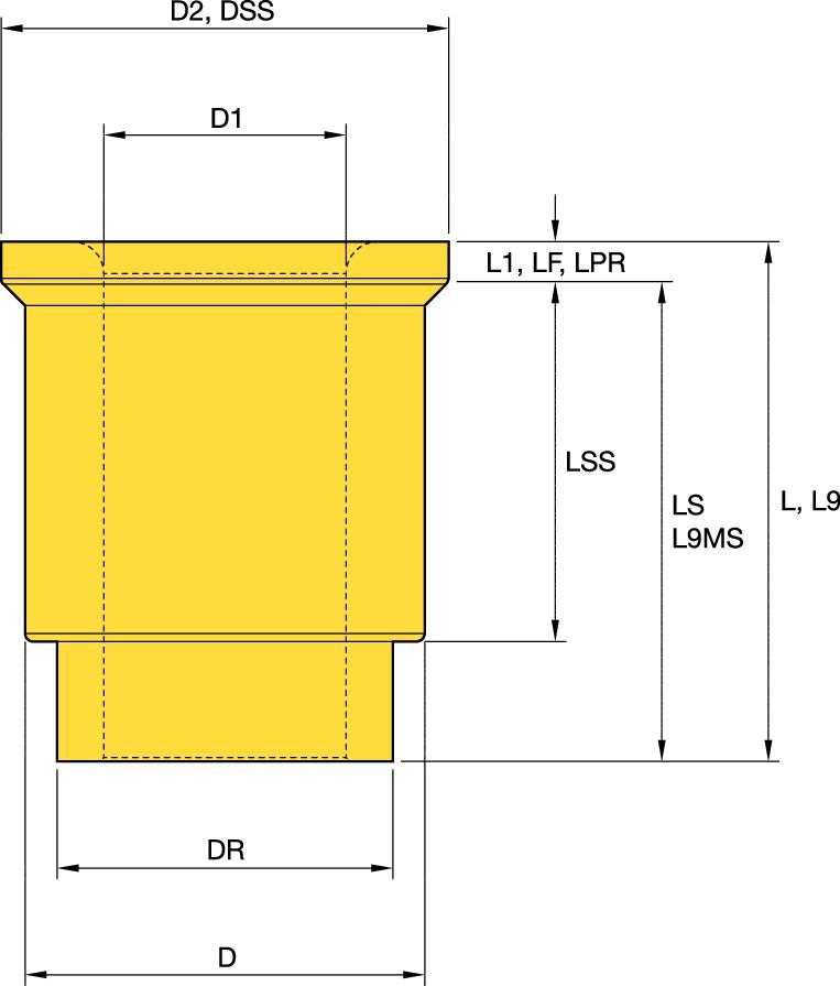 Steel Bushing 30mm Underground Mining - 5127901 - Kennametal