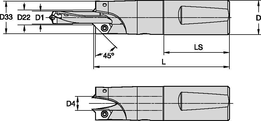 Ferramental combinado • Haste Whistle Notch™ (WN)