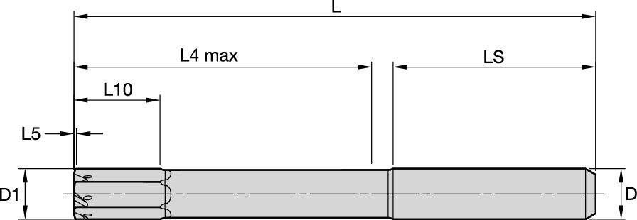 鋳鉄の貫通穴加工向け超硬ソリッドリーマ