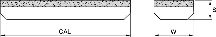 KenCast Standard Wear Bar best suited for general wear protection in impact applications