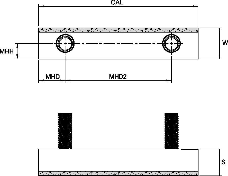 KenCast Reclaimer Bar provides bolt-on wear protection for drums, bolt-on parts, eliminates welding