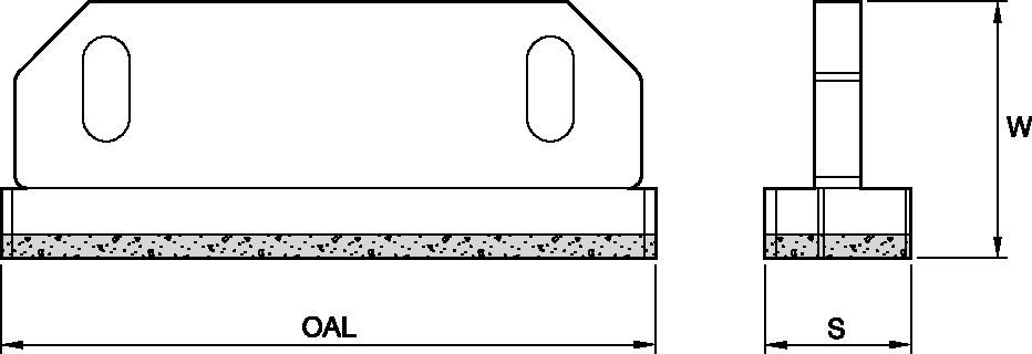 KenCast Wear Ski provides bolt-on wear protection for milling machines