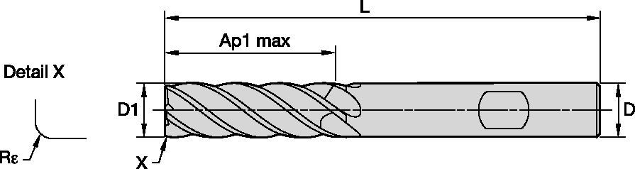 Versatile 5-Flute Solid Carbide End Mill