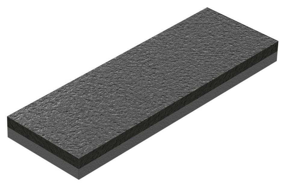 KenCast Tungsten Carbide & Steel Wear Protection • Wear Bar (Thin) • No Weld Chamfer