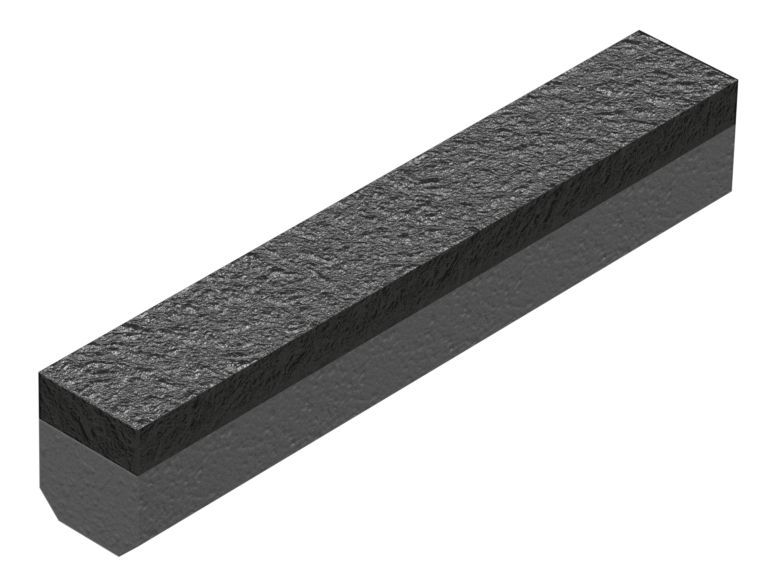 KenCast Tungsten Carbide & Steel Wear Protection • Wear Bar • 2 Weld Chamfers