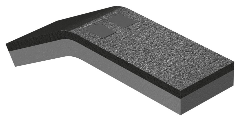 KenCast Tungsten Carbide & Steel Wear Protection • Wear Ski (Weld-On) • No Weld Chamfer