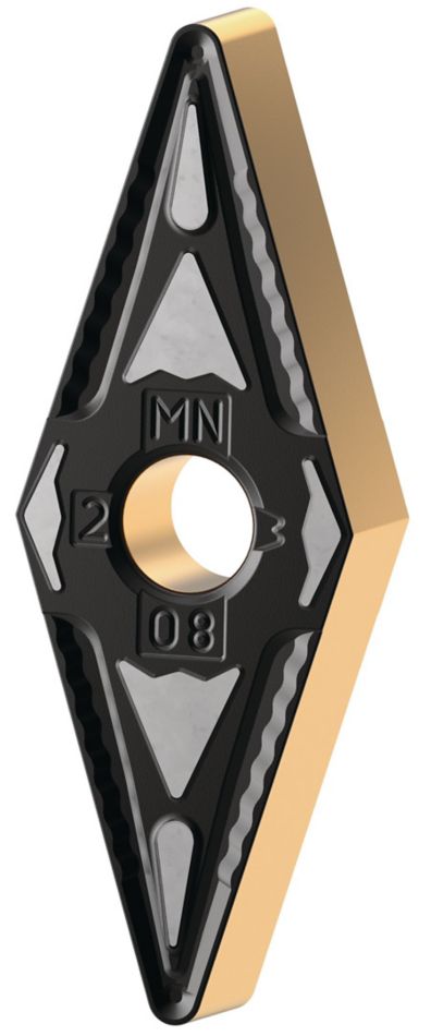 Plaquita de metal duro de torneado ISO • Geometría negativa media