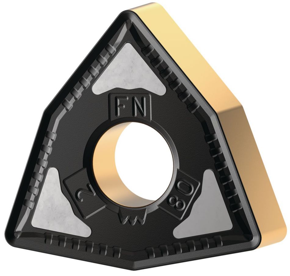 Inserto in metallo duro per tornitura ISO • Geometria negativa, finitura