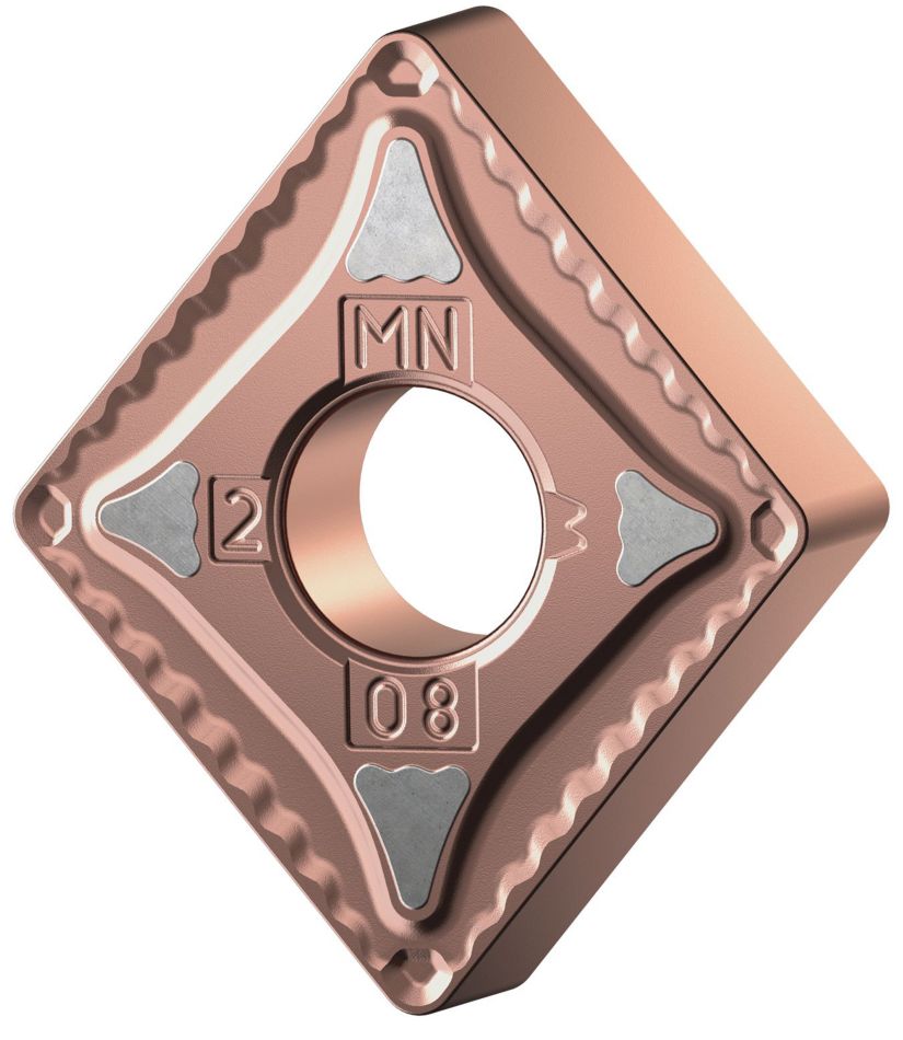 Inserto de metal duro para torneamento ISO • Geometria negativa média