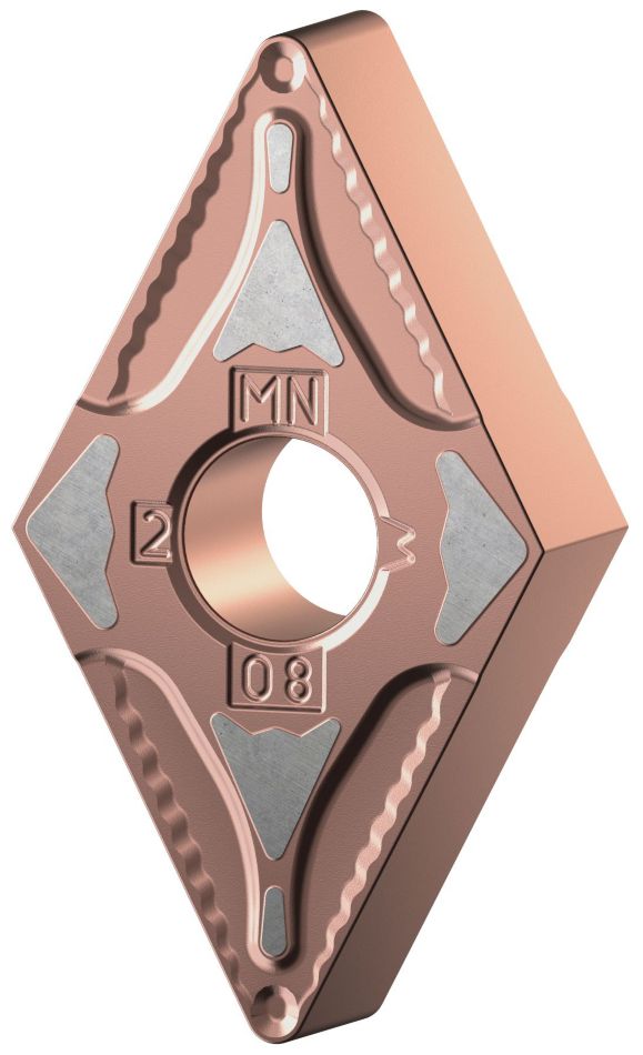 Plaquita de metal duro de torneado ISO • Geometría negativa media