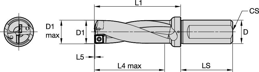 Drill Fix PRO™ • Corps d’outils • 3 x D • Queues Weldon (WB) • Métrique