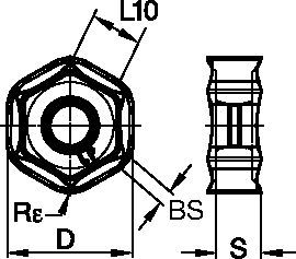 Face Milling Insert with Twelve Cutting Edges