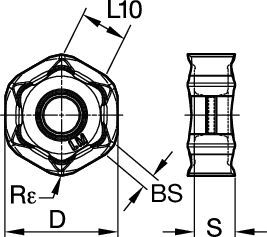 Face Milling Insert with Twelve Cutting Edges