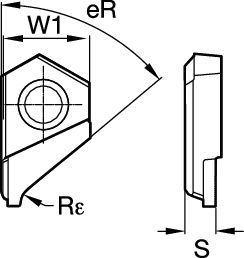 Carbide insert with PCD tip for precision rivet fastener hole countersinking