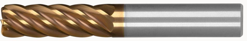 HARVI™ III Aero • Radiused • 6 Flutes • Plain Shank • Inch