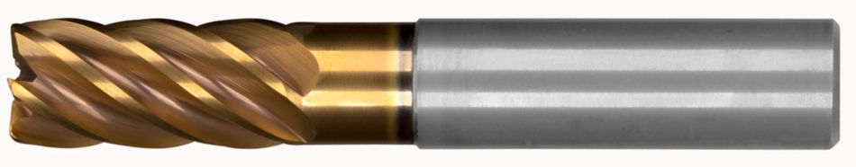 HARVI™ III Solid Carbide End Mill for High Feed Roughing and Finishing with Maximum Metal Removal Rates