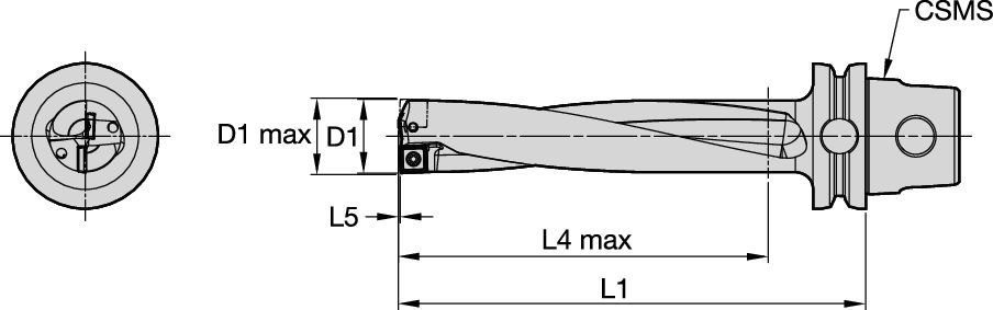 Drill Fix PRO™ • Drill Body • 5 x D • KM Shank • Inch