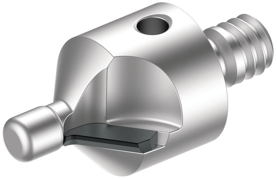 PCD monobloc tool for piloted precision rivet fastener hole countersinking