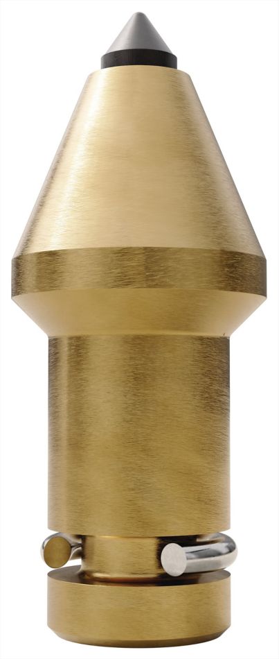 Rotating tungsten carbide pick • 16mm (0.62") Shank-Internal round lock ring • Plug Tip for hard cutting