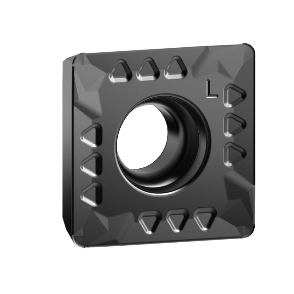 Slot milling insert with four cutting edges, precision ground