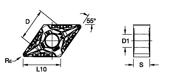 Kenloc™ • DNMG Insert • Negative • FV