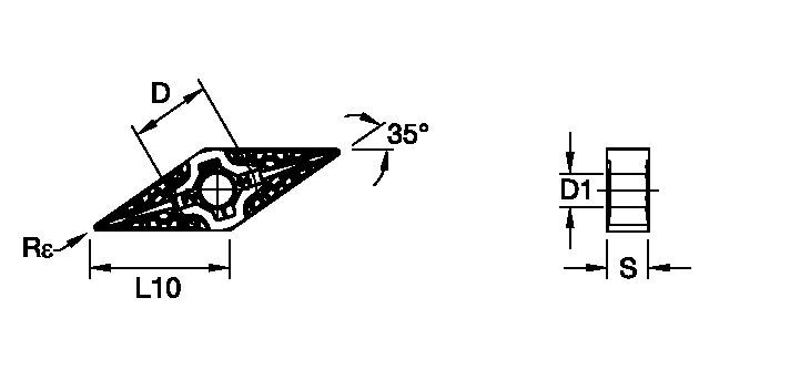 ISO Turning Carbide Insert • Finishing Versatile Geometry