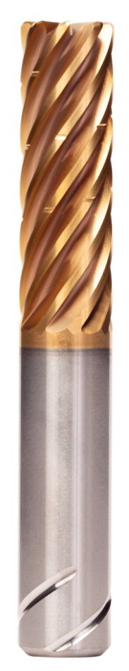 HARVI™ IV • Radiused • 8 Flutes • Internal Coolant • Chipbreaker • Safe LockTM Shank • Inch