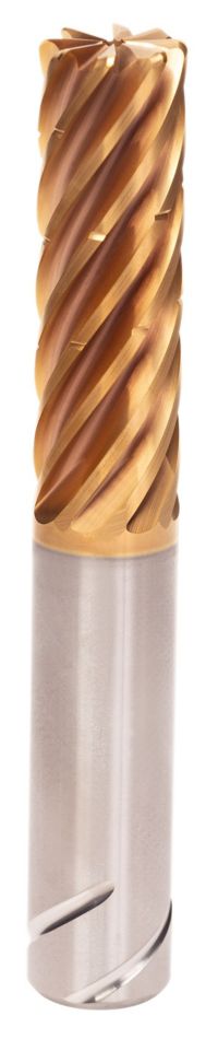 HARVI™ IV • Radiused • 8 Flutes • Internal Coolant • Chipbreaker • Safe LockTM Shank • Inch