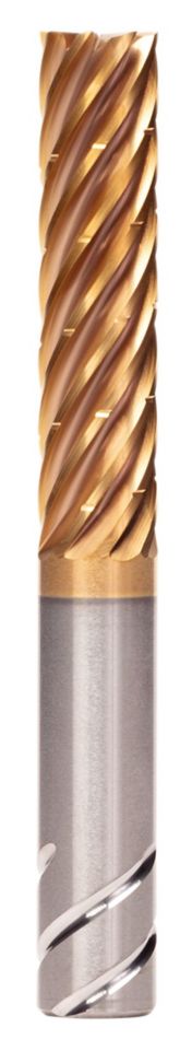 HARVI™ IV Eight Flute End Mill for Roughing and Finishing<br />Covering the Broadest Range of Applications and Materials