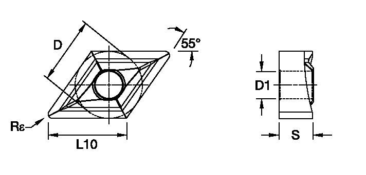 Kenloc™ DNGP ISO/ANSI Turning Insert 4053370 - Kennametal