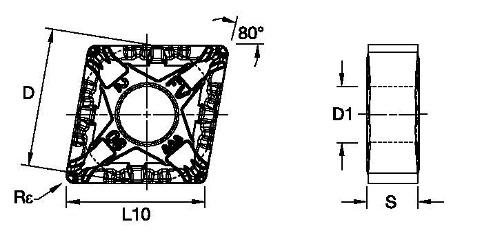 ISO Turning Carbide Insert • Finishing Versatile Geometry