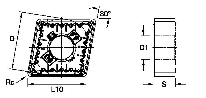 Negative Inserts • CNMG-FP